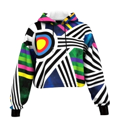 Sublimation Cropped Hoodie